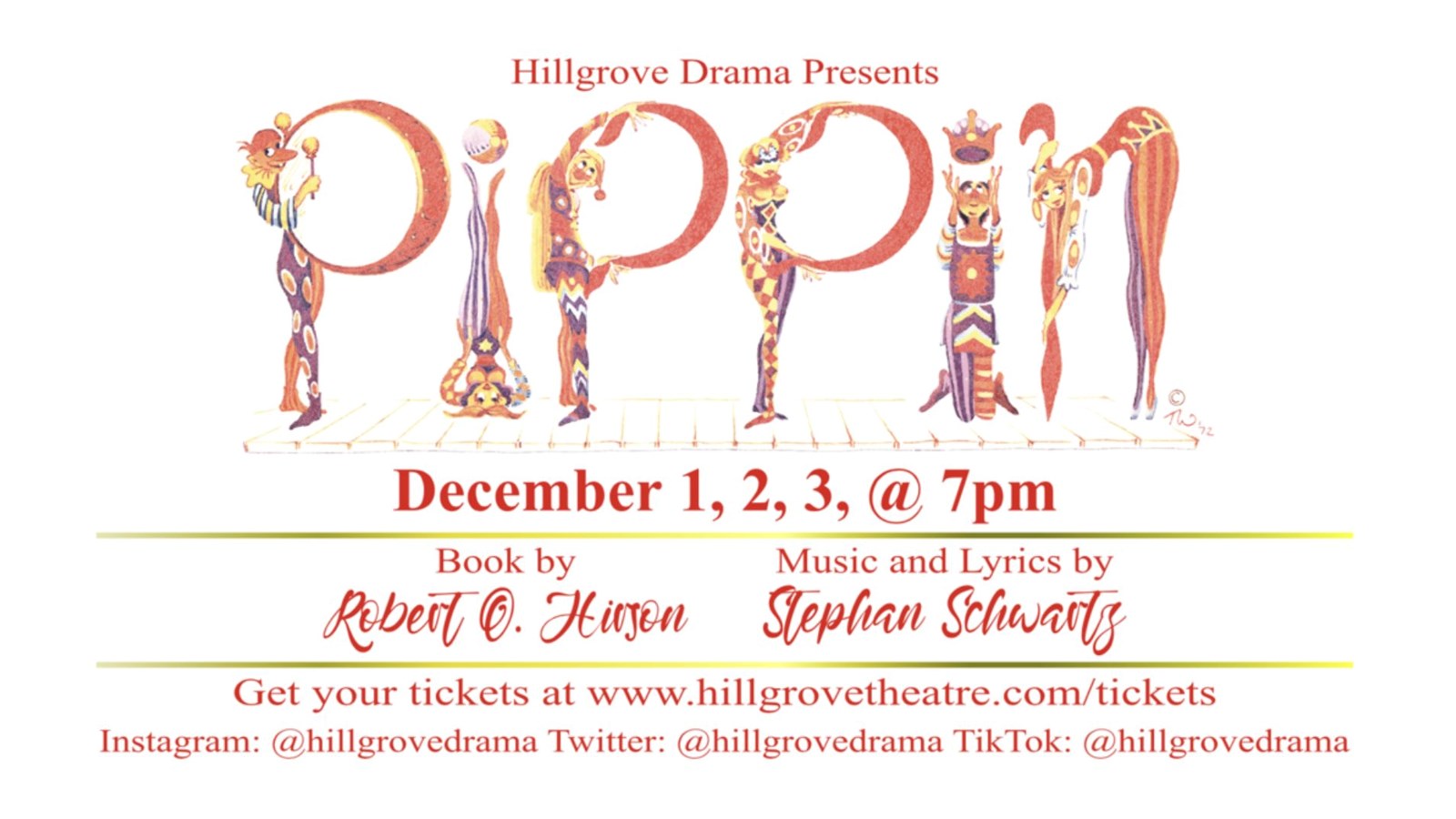 Hillgrove Drama Presents... Pippin. Dec. 1-3 @ 7:00 PM